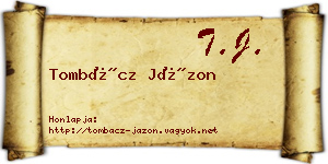 Tombácz Jázon névjegykártya